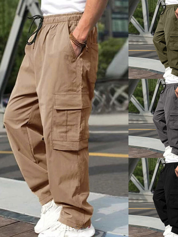 Loose straight casual trousers