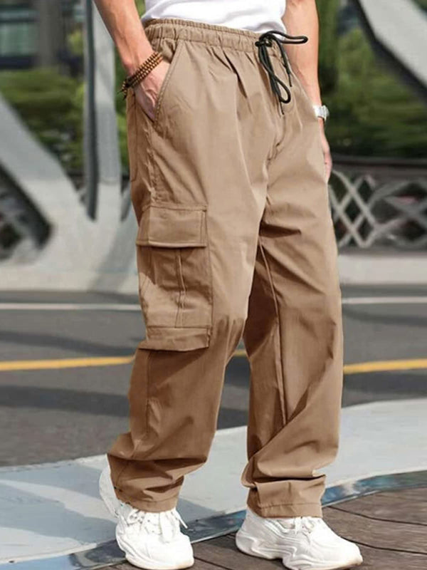 Loose straight casual trousers